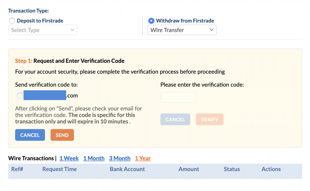 Firstrade 出金方法