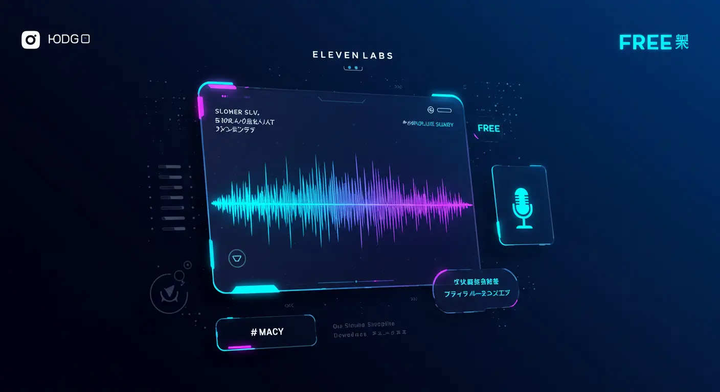 【無料】ElevenLabs日本語音声の使い方｜5分で始めるAI音声生成完全ガイド